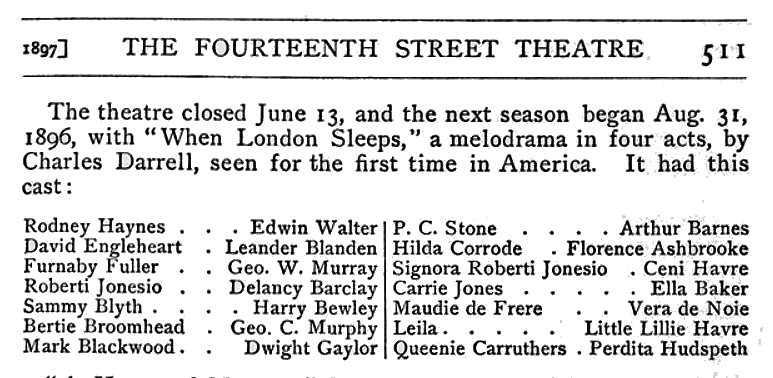 history of the ny stage